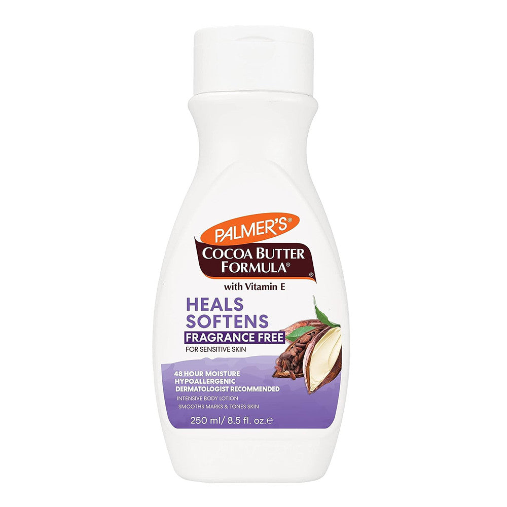 Palmers Cocoa Butter Formula Heals Softens Fragrance Free Body Lotion, 8.5 Oz